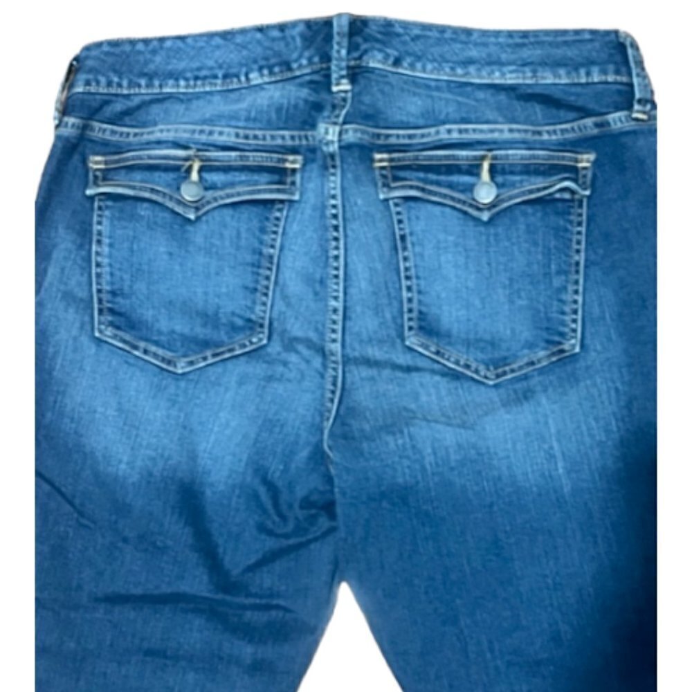 TORRID Denim Medium Blue Sophia Crop Button Pocket Jeans Size 12 NWT - Picture 8 of 14